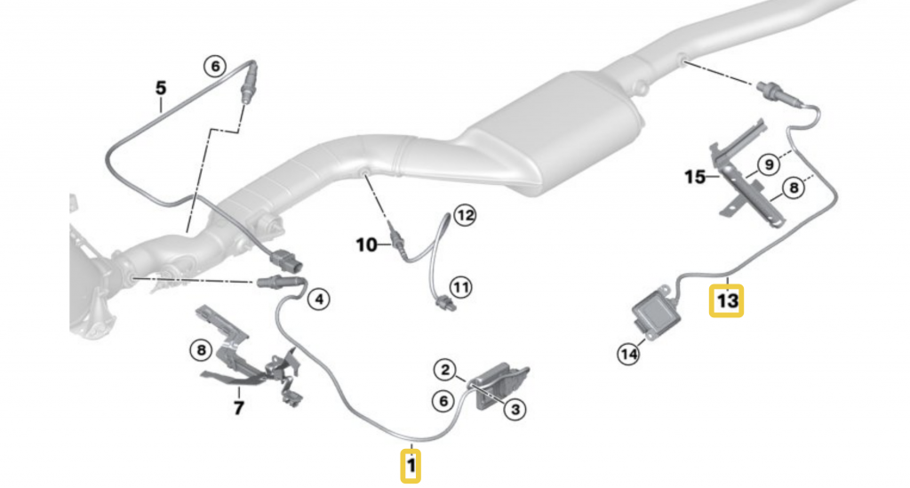 Senzor NOX BMW 1 F20 F21 LCI 2 F22 F23 LCI 3 E90 F30 F31 LCI 5 F10 F11 LCI 7 F02 LCI X3 X5 X6 8589846